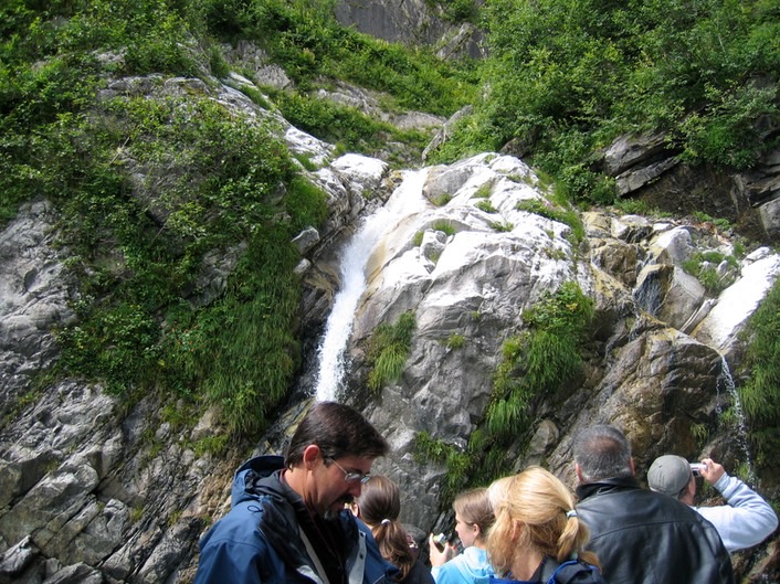 Mountainside and passengers img_2547