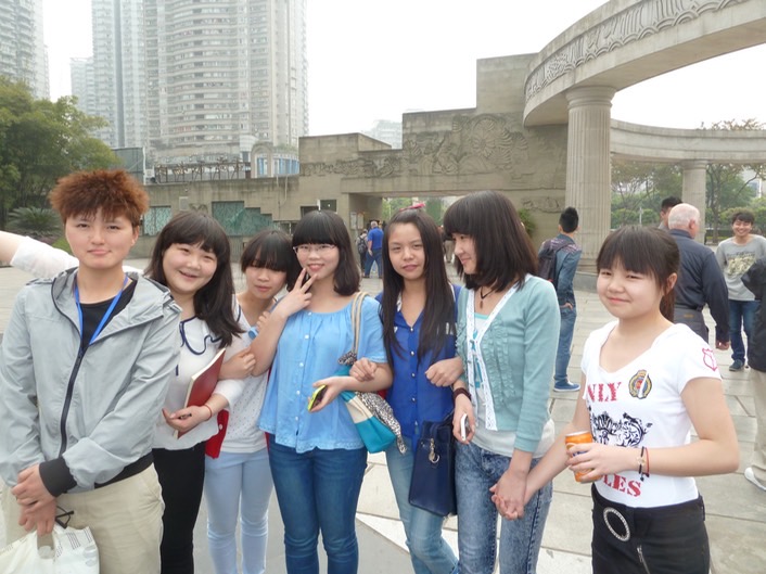 Young Chinese Outside Zoo p1020430