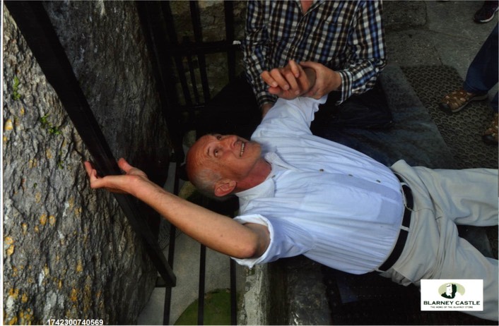 Tom at Blarney Castle